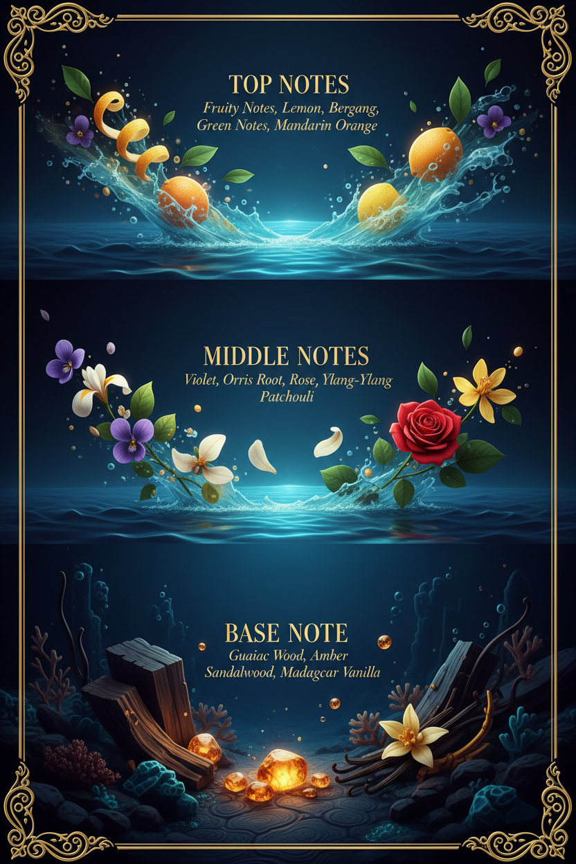 Aoud Blue Notes Mancera - morska piramida not