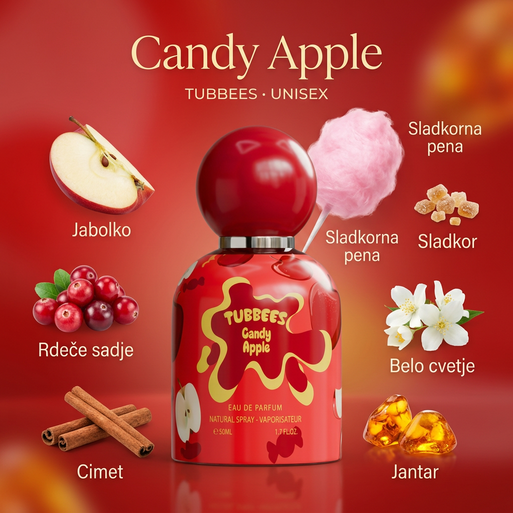 Candy Apple Tubbees z vonjnimi notami
