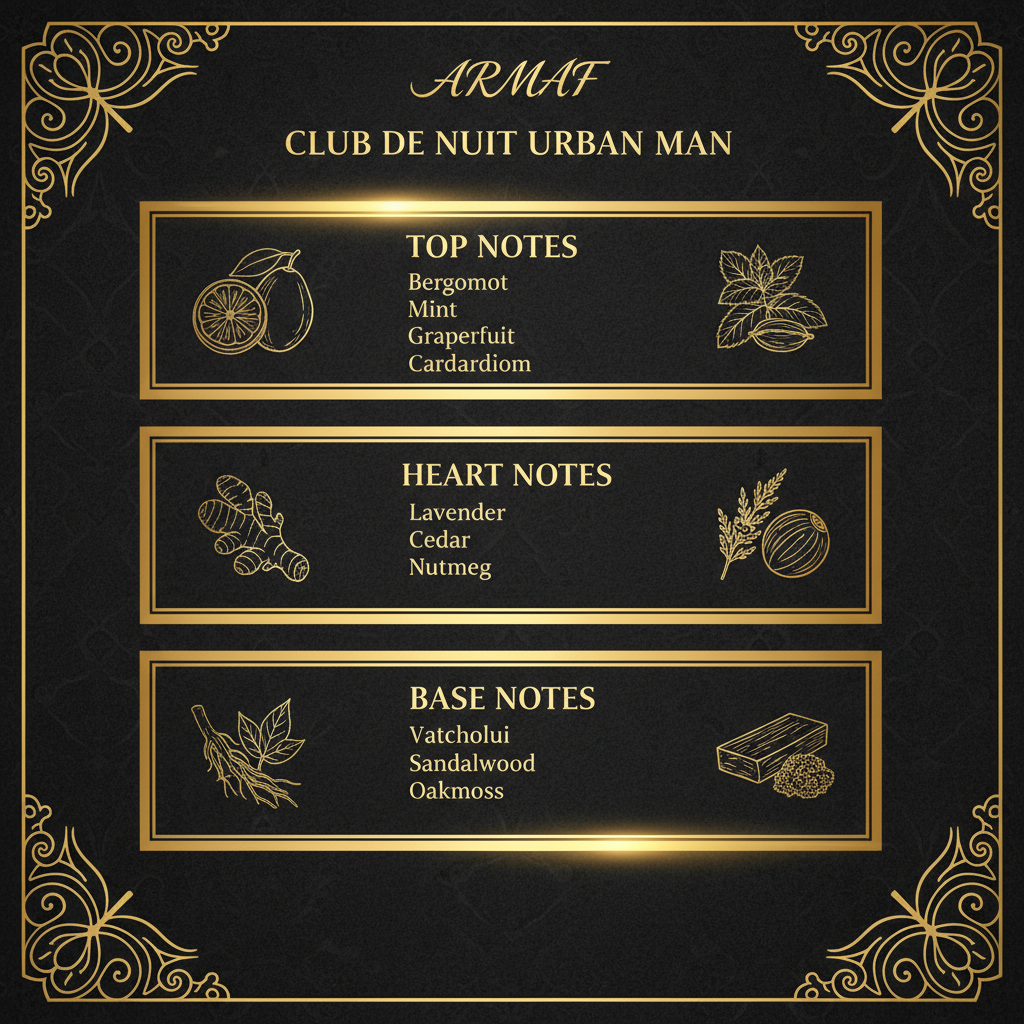 Club de Nuit Urban Man – Note dišave