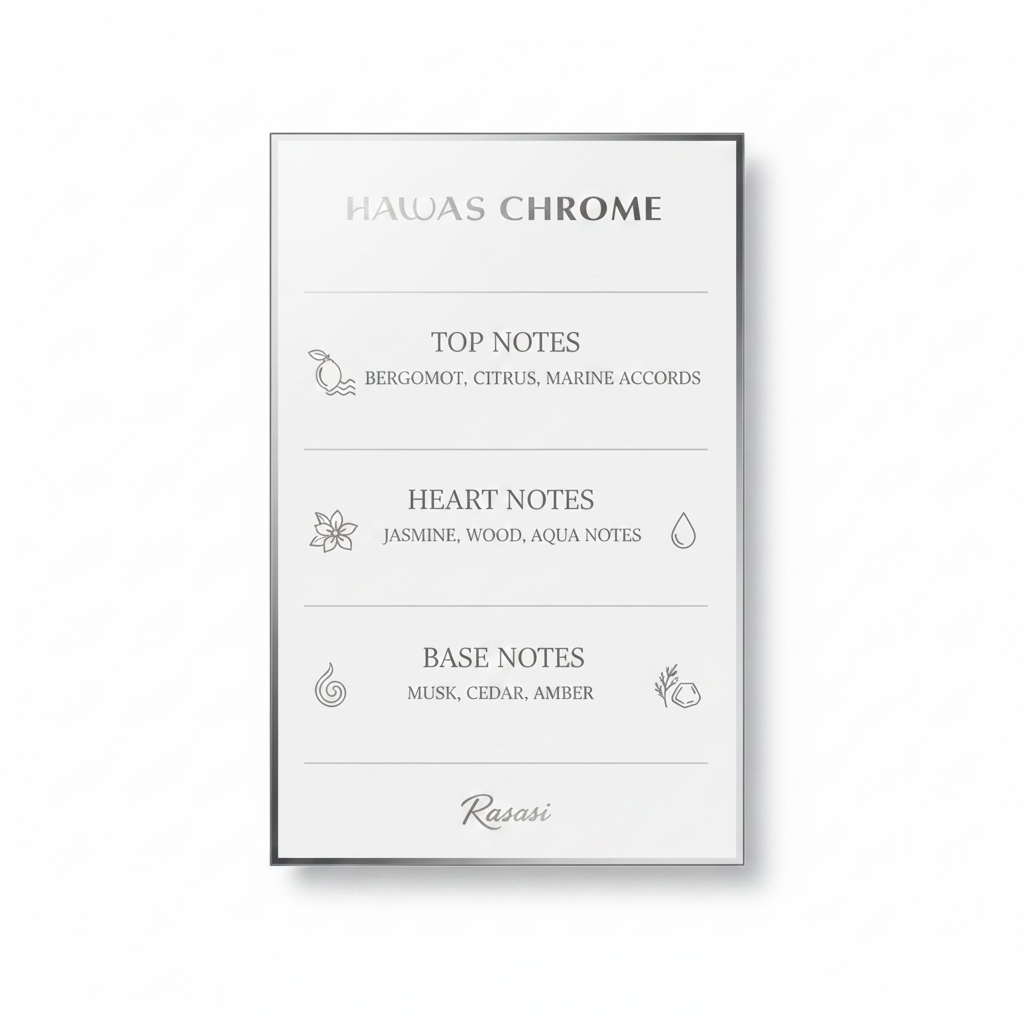 Hawas Chrome – Note dišave