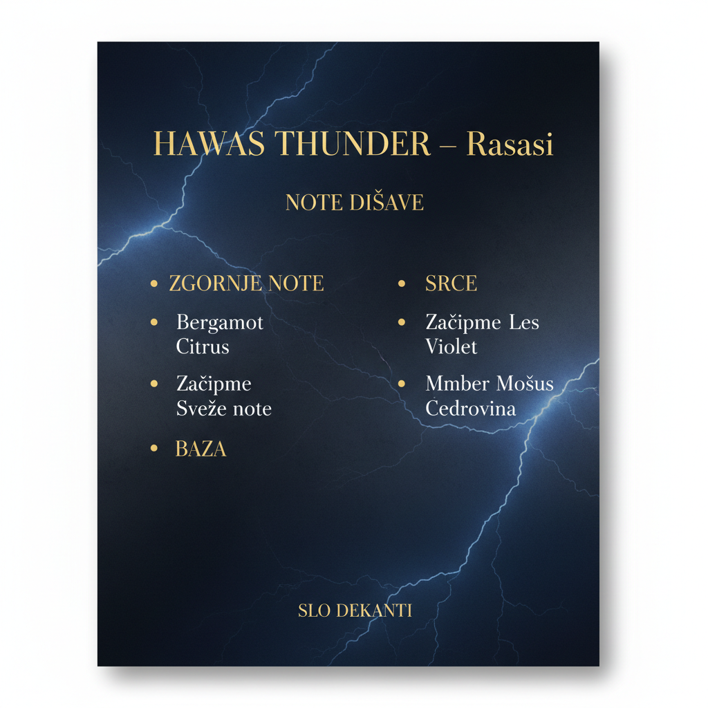 Hawas Thunder – Note dišave