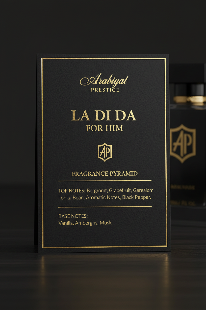 La Di Da For Him Notes Card