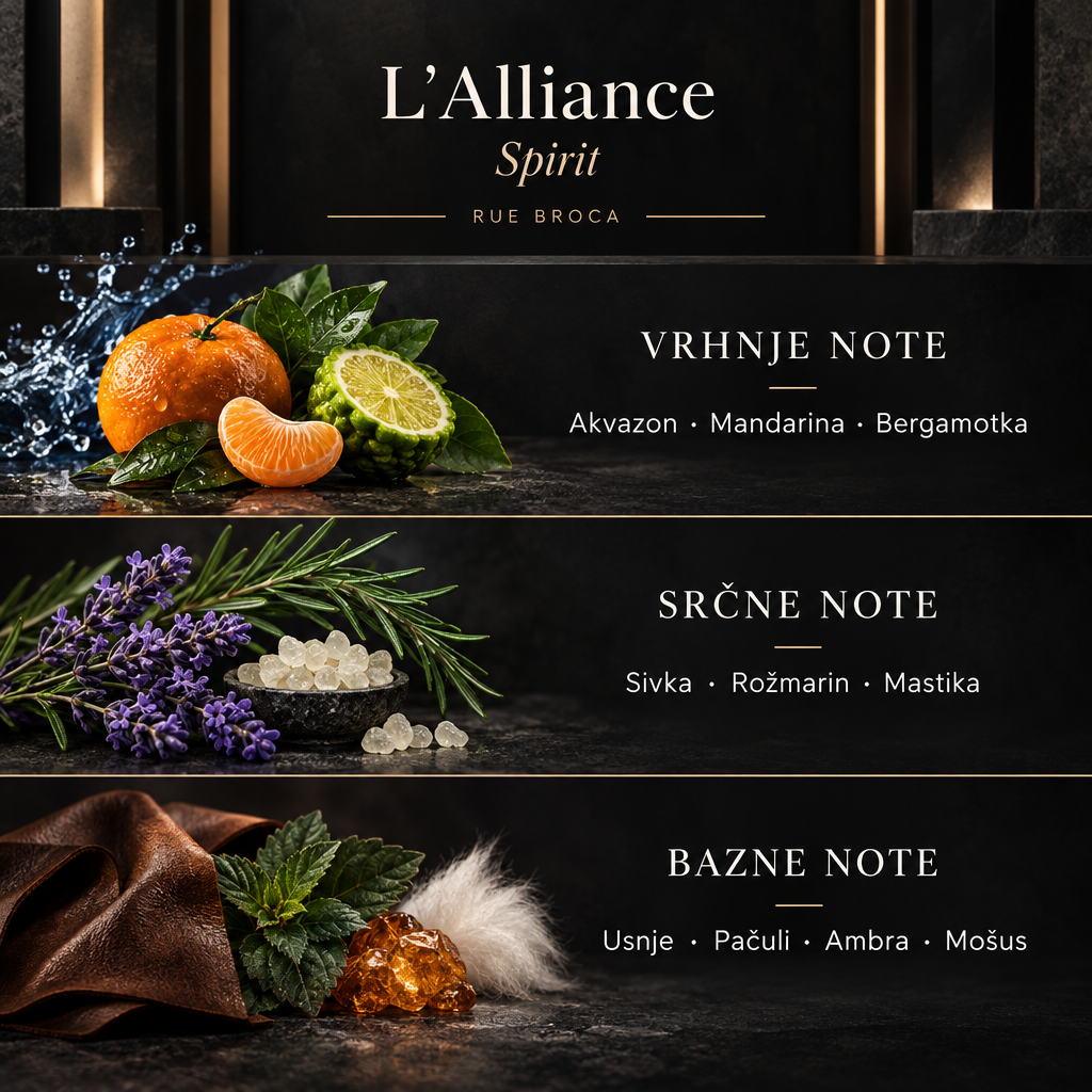 Infografika vonjnih not L’Alliance Spirit Rue Broca