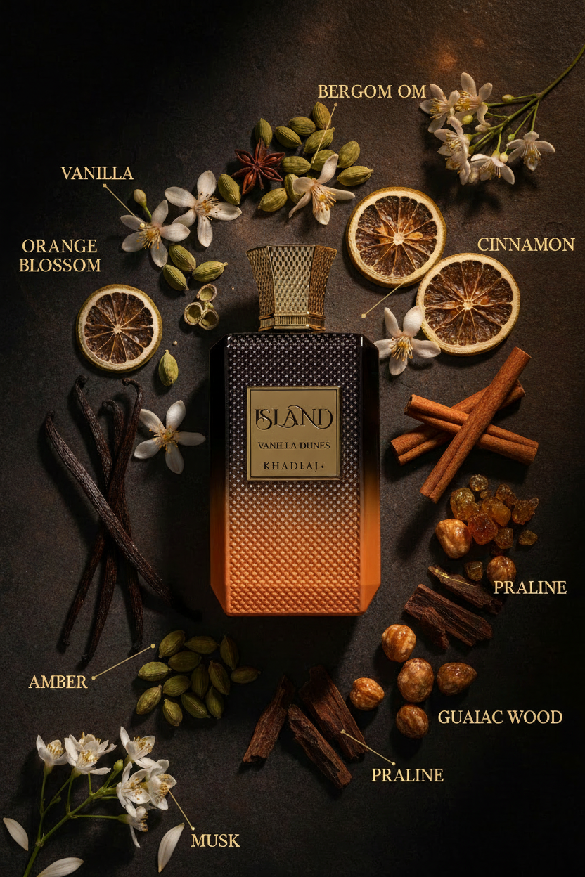 Island Vanilla Dunes – Note z oznakami