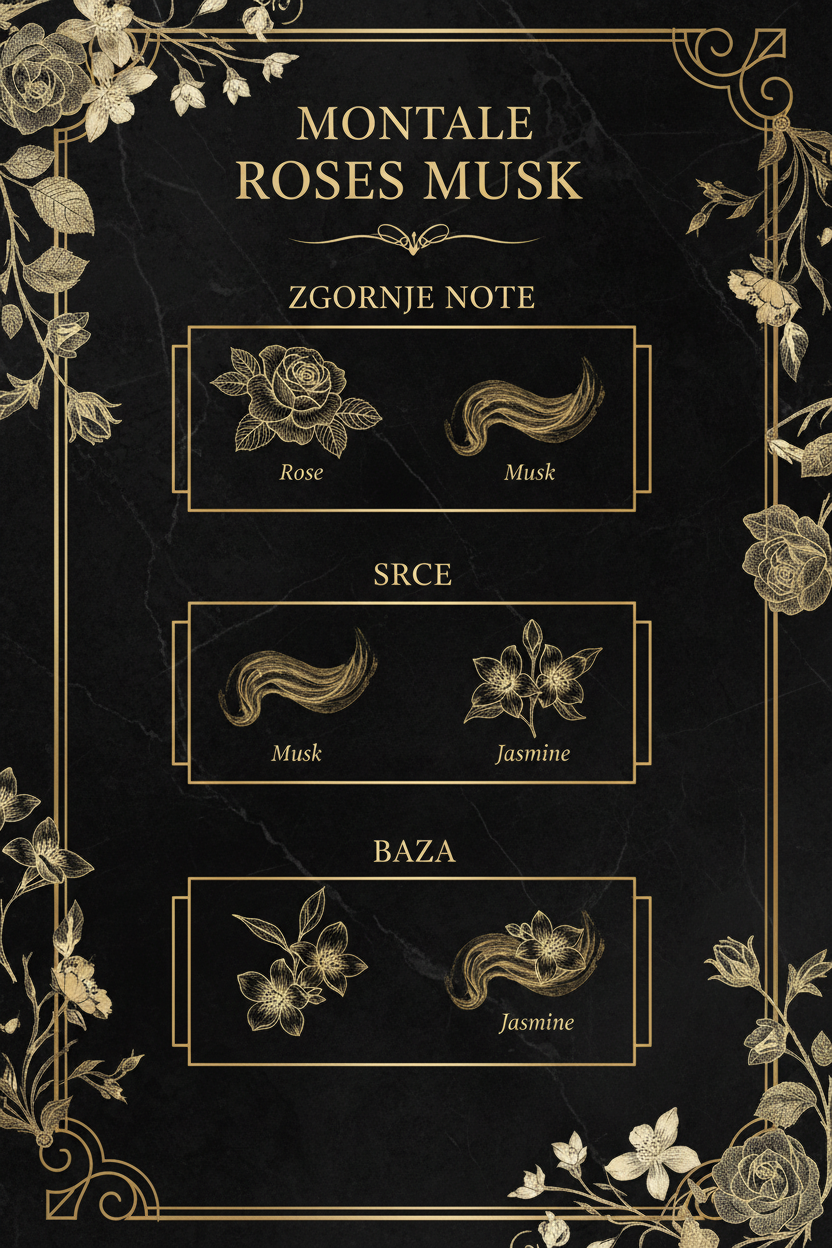 Montale Roses Musk – Note dišave