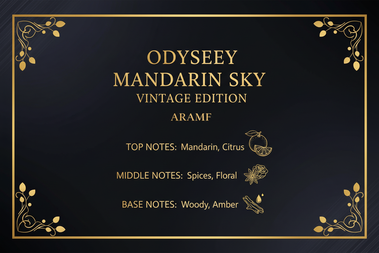 Odyssey Mandarin Sky – Note dišave