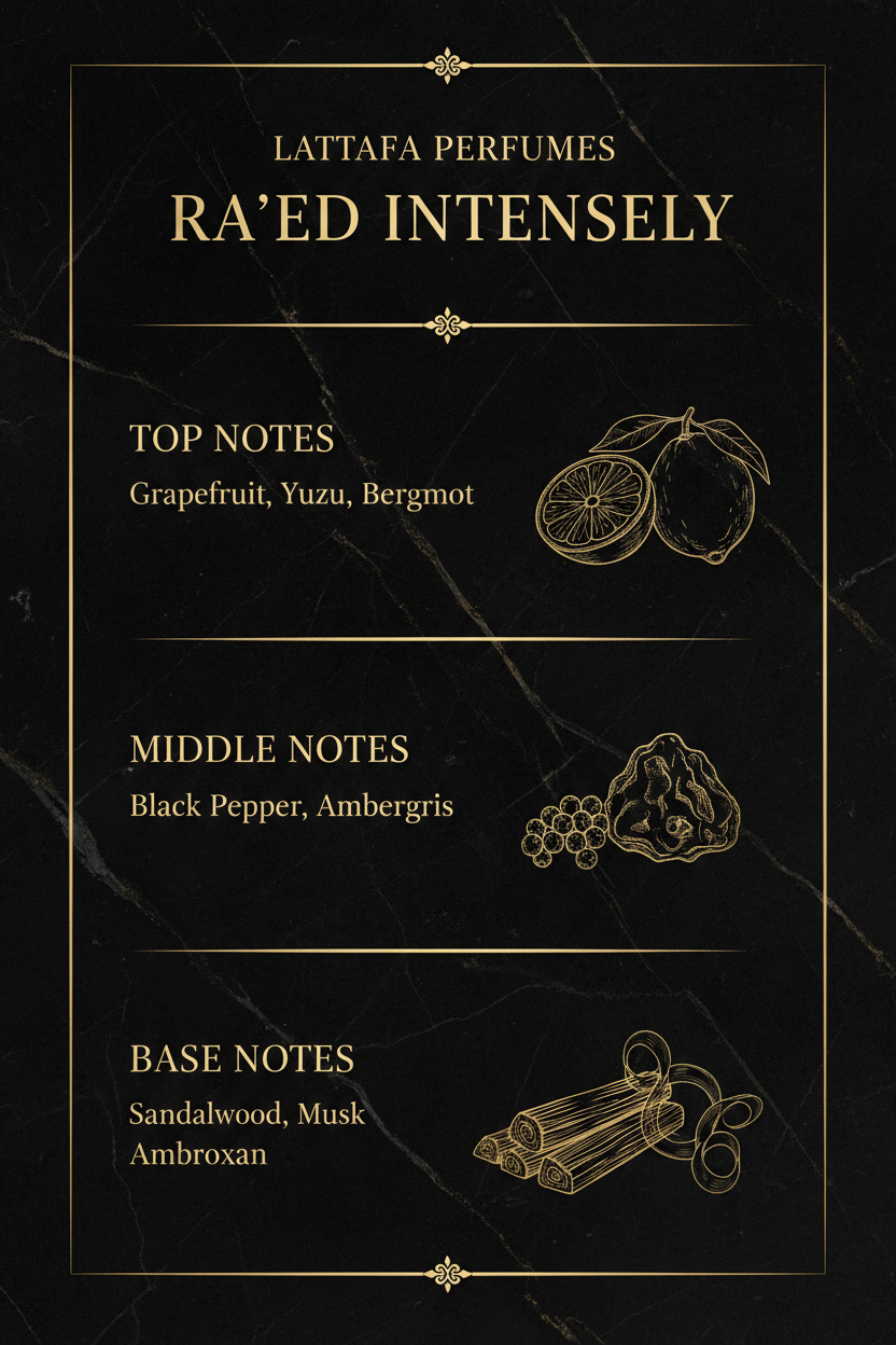Ra'ed Intensely – Note dišave
