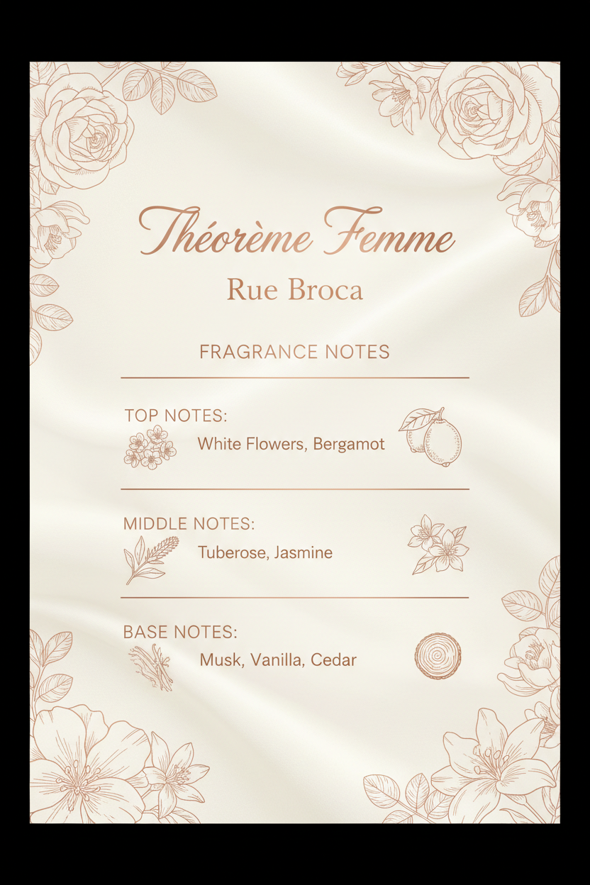Théorème Femme – Note dišave